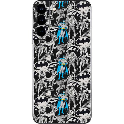 DC Comics Batman Characters Action Poses Print Galaxy S22 Plus Skin